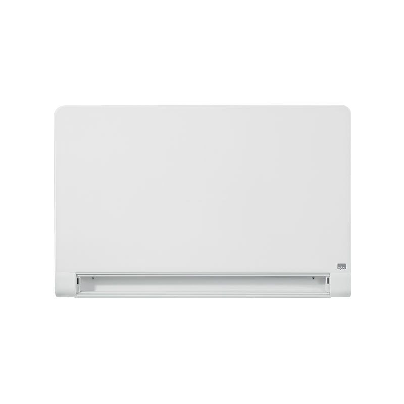 Platekrāna stikla tāfele NOBO DIAMOND 45', 99 x 56 cm, ar noapaļotiem stūriem, balta