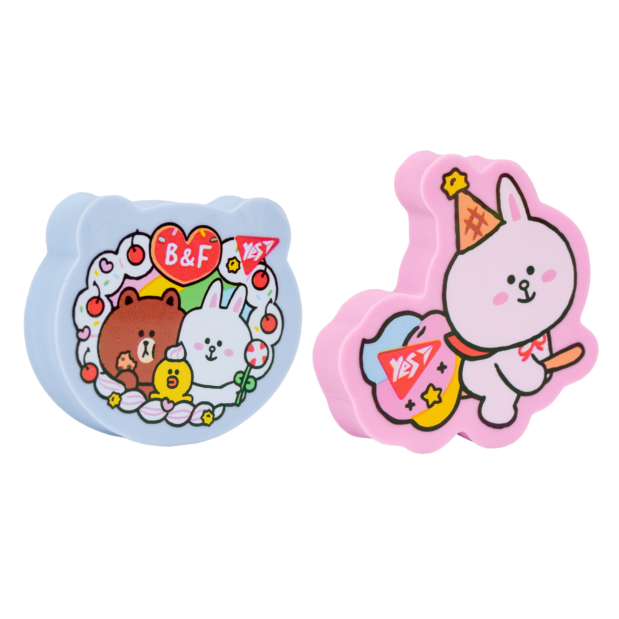 Figūrveida dzēšgumija Yes Line Friends, 2 dizaini assorti.