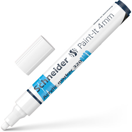 Akrila marķieris SCHNEIDER Paint-it 320, 4mm, balts