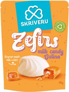 SKRĪVERU zefīrs ar gotiņas pildījumu 170g