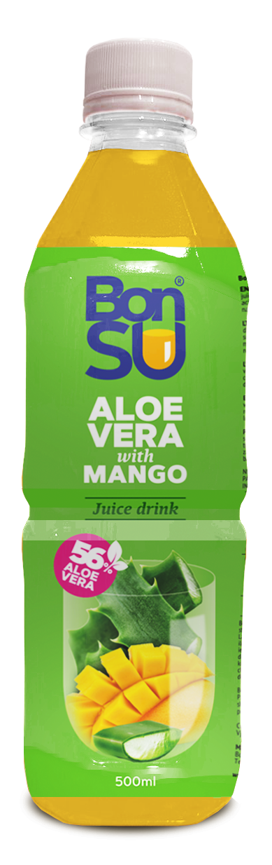 Aloe Vera un mango sulas dzēriens ar alvejas mīkstumu (56%) BONSU, 500ml, PET (DEP)