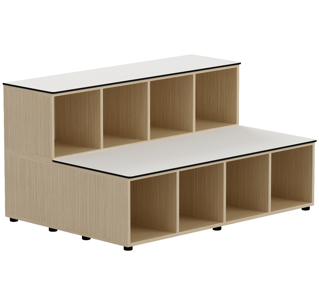 Plauktu bloks GRAU Agora, 78x145x102, balts, bez durvīm
