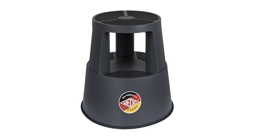 Pakāpienu tumba WEDO, tumši pelēka. Augstums -  42,8 cm. D1 - 41,5 cm.