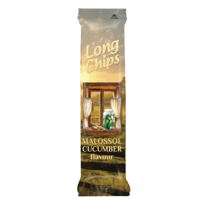 Kartupeļu plāksnes LONGCHIPS ar mazsālītu gurķu garšu, 75g