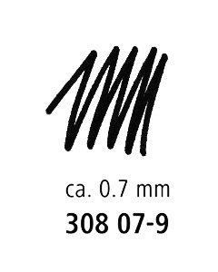 Pildspalva rasēšanai STAEDTLER PIGMENT LINER 0.7 mm melna