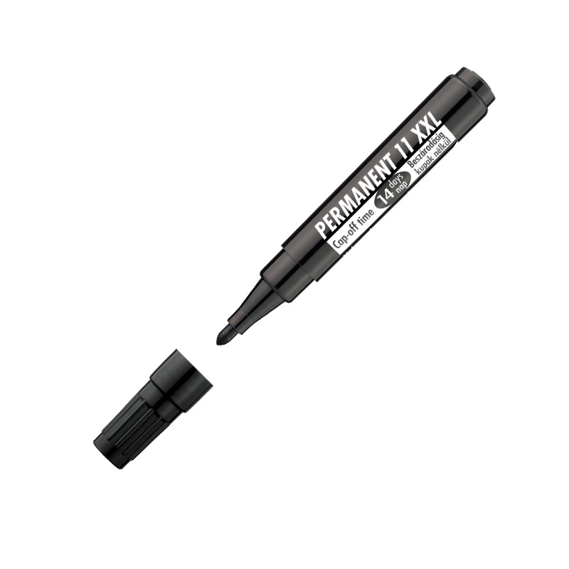 Noturīgais marķieris ICO 11XXL, 1-3 mm, melns
