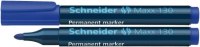 Noturīgais marķieris SCHNEIDER MAXX 130 konisks, 1-3 mm, zils