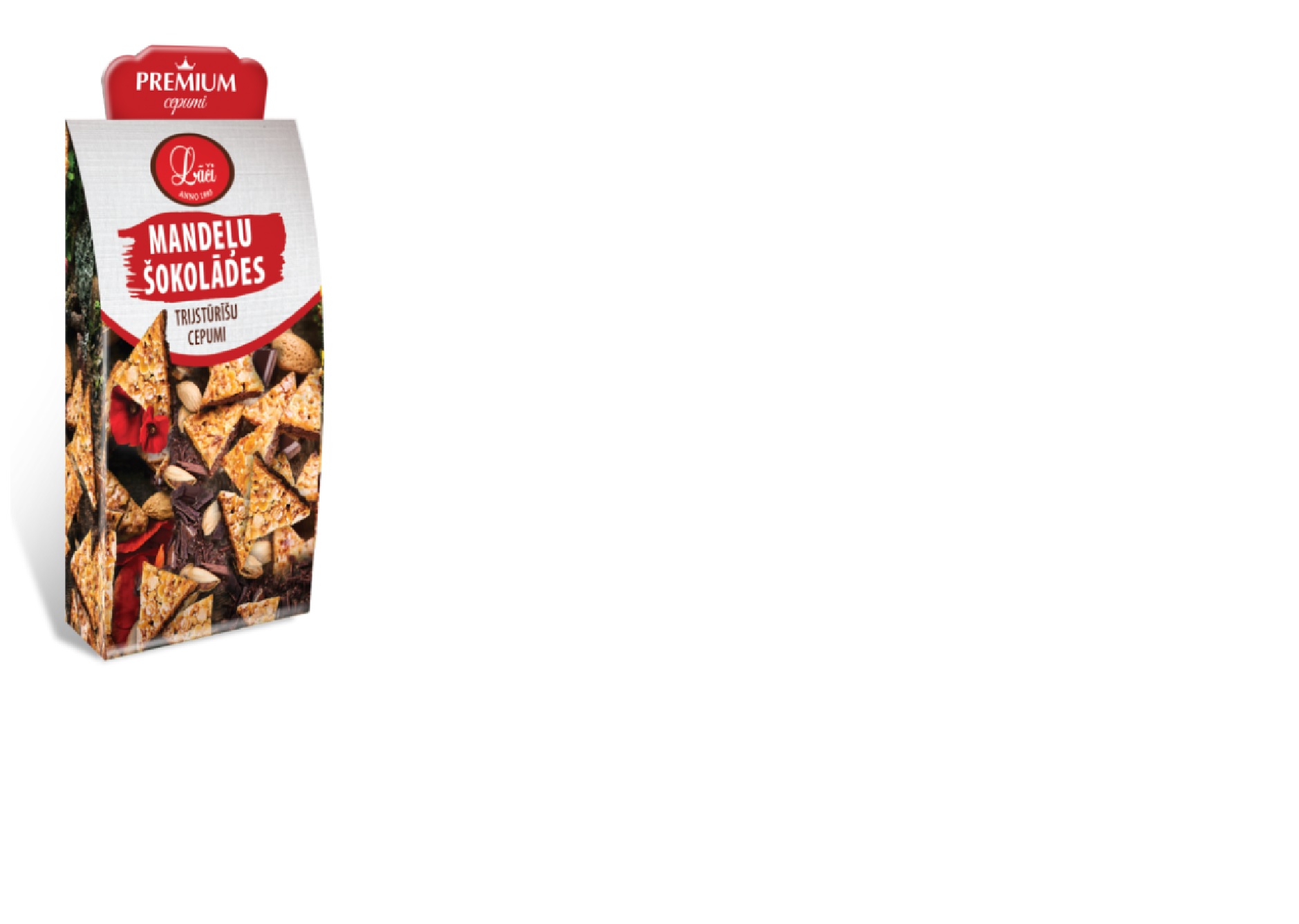 Cepumi LĀČI Mandeļu šokolādes trijstūrīši, 150g