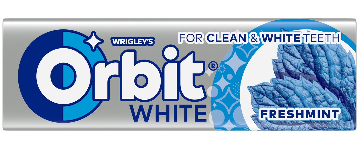 Košļājamā gumija ORBIT White Fresh Mint Stickpack 10 gab.