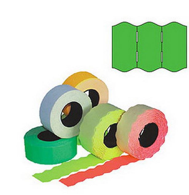 Marķēšanas pistoļu uzlīmes 26x16 mm, 5 gab., zaļas