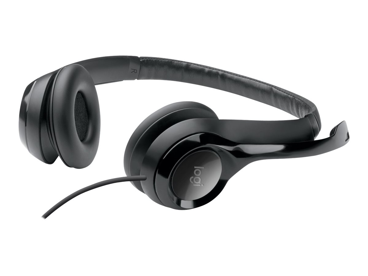 Austiņas LOGITECH H390 USB, melnas