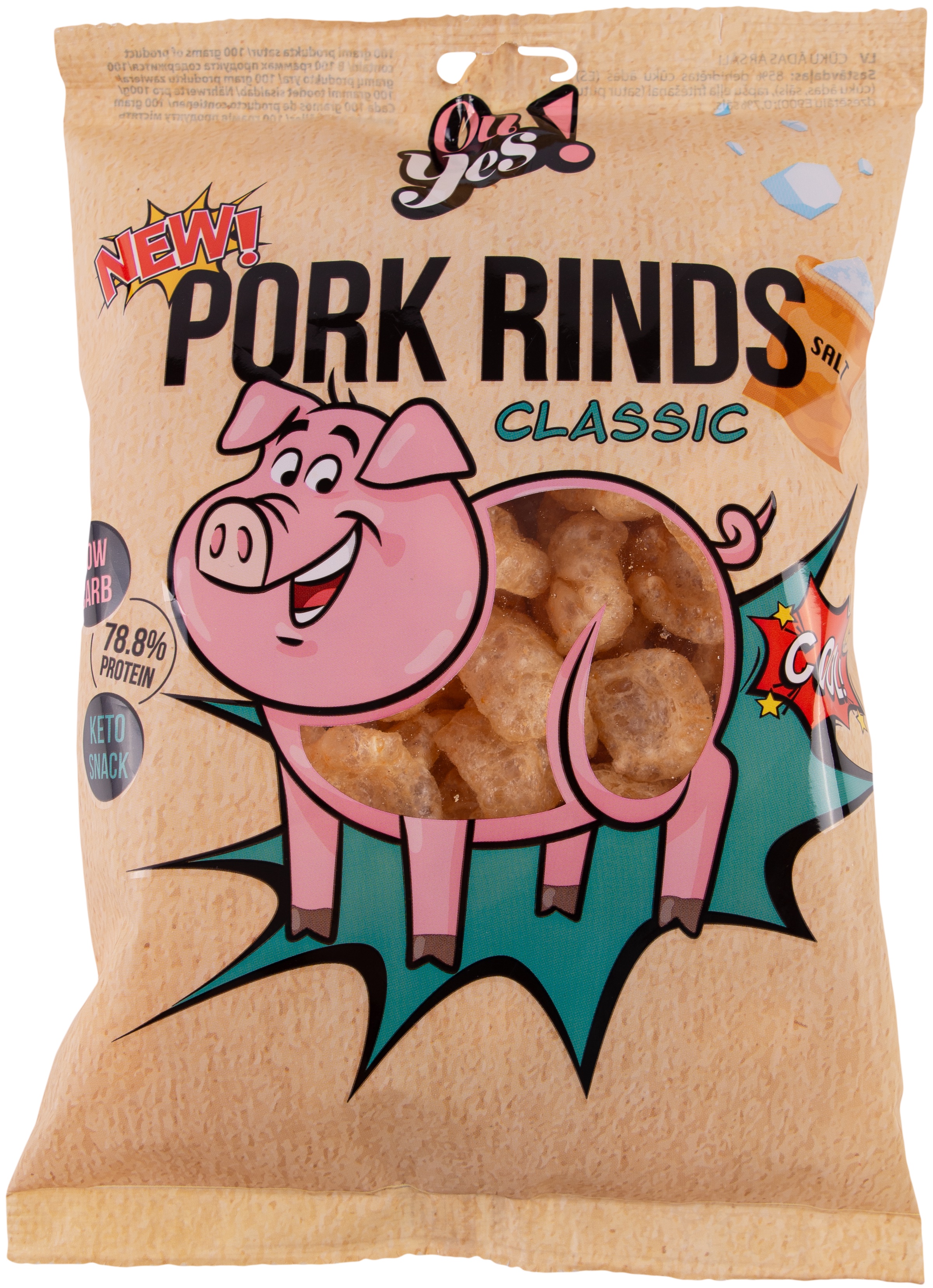 Cūkādiņas OU YES! ar sāli, 60g