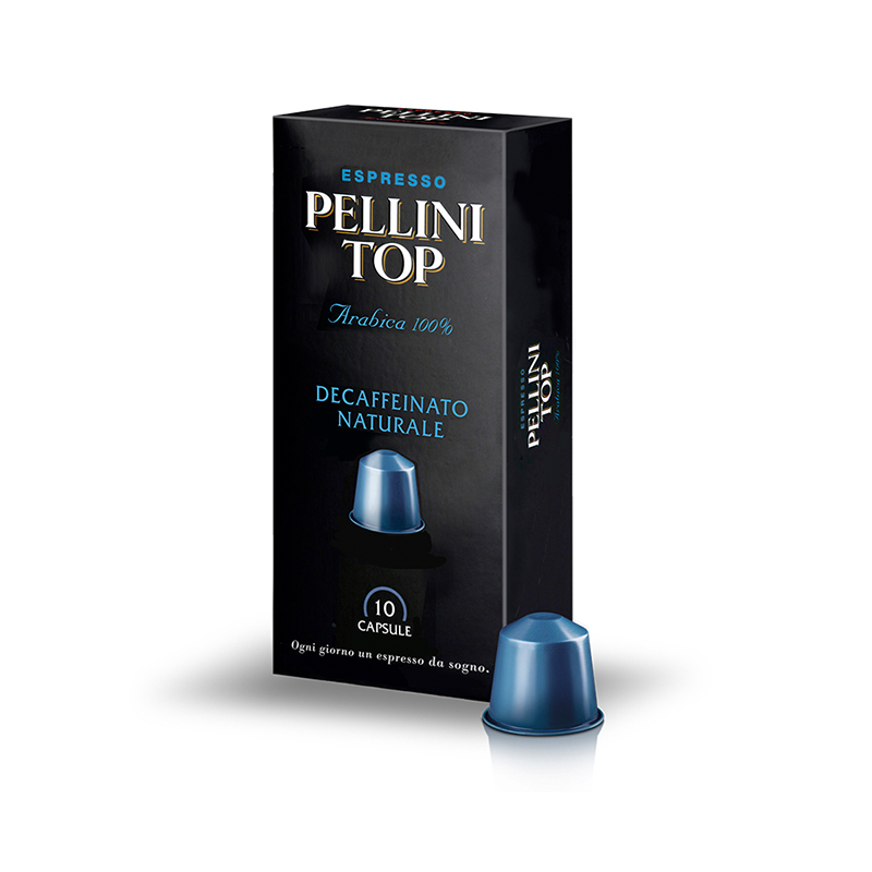 Maltā kafija kapsulās PELLINI TOP Decaffeinato, 50g (10x5g),  10 gab/iepak