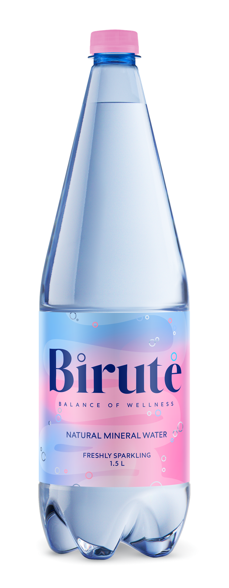 Naturāls minerālūdens Birute, gāzēts, 1,5l