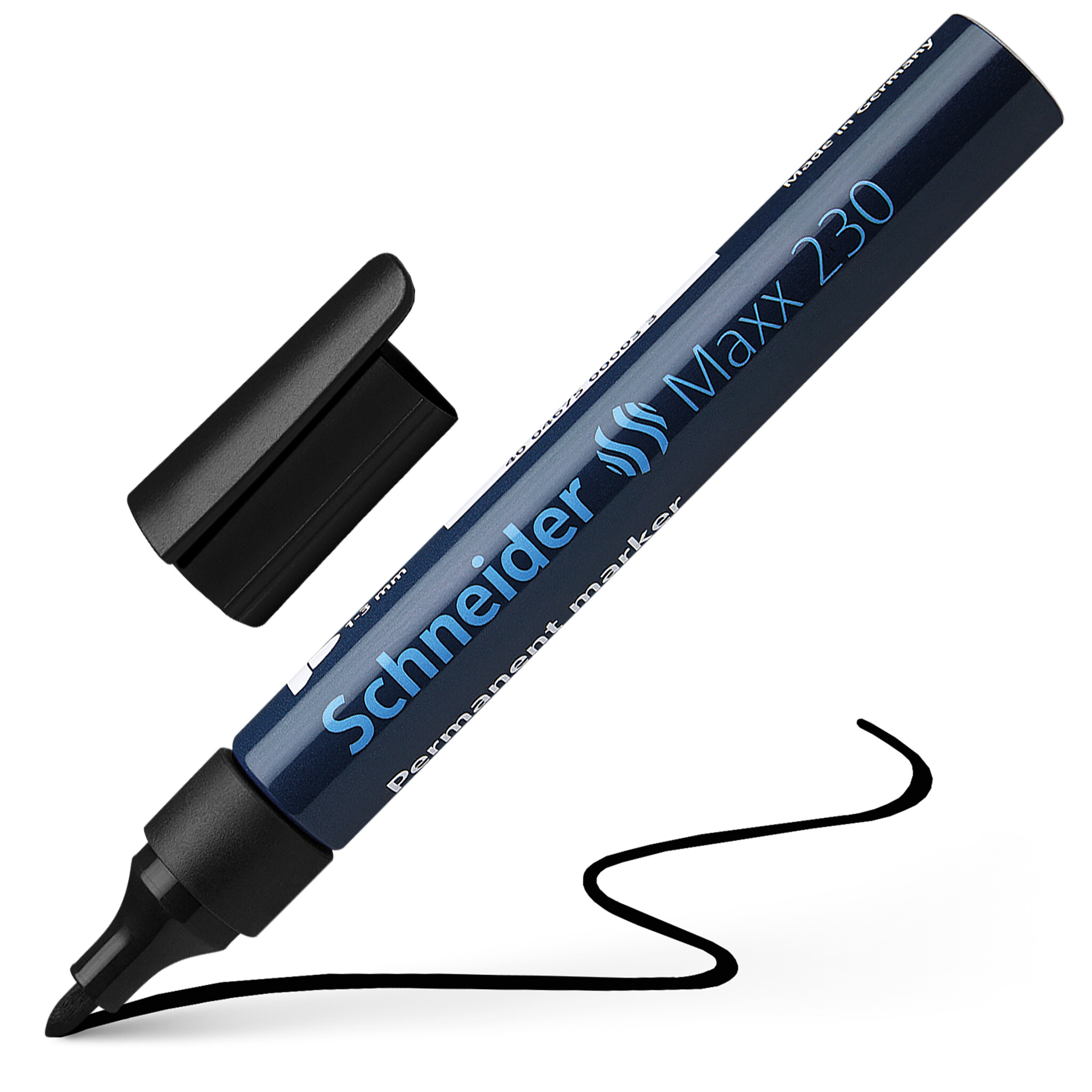 Noturīgais marķieris SCHNEIDER Maxx 230 konisks, 1-3 mm, melns