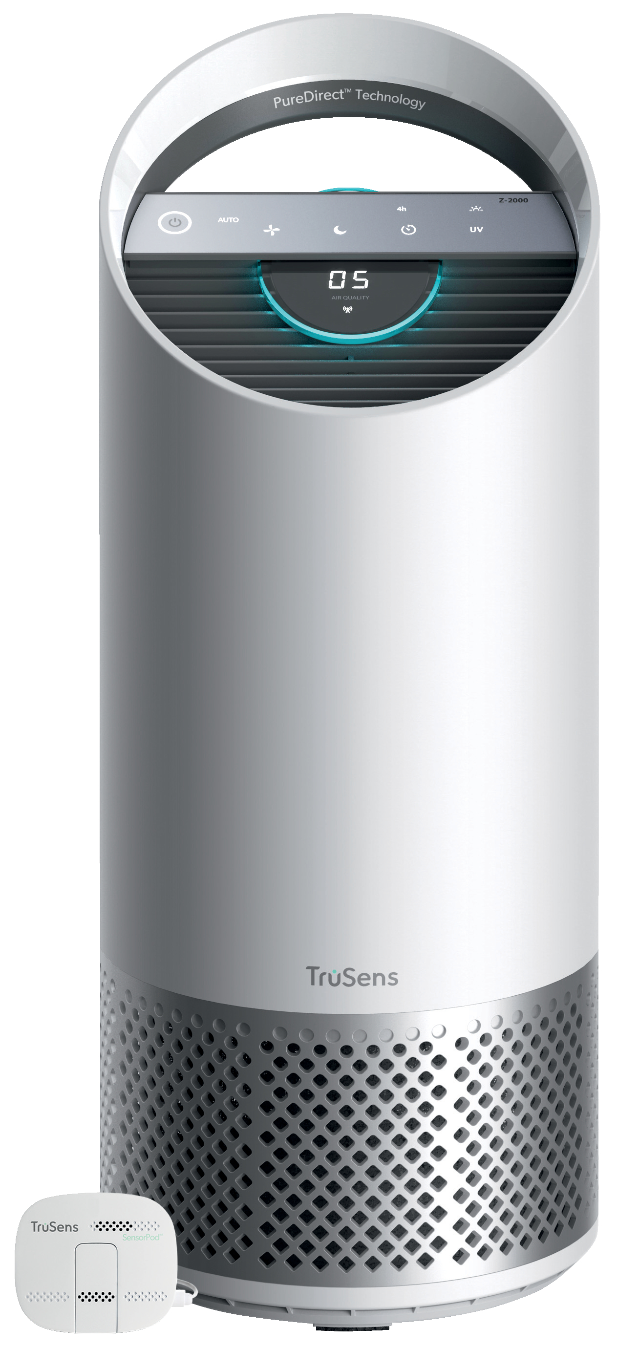 Leitz TruSens™ Z-2000 gaisa attīrītājs ar SensorPod™ gaisa kvalitātes monitoru vidēji lielām telpām līdz 35m²