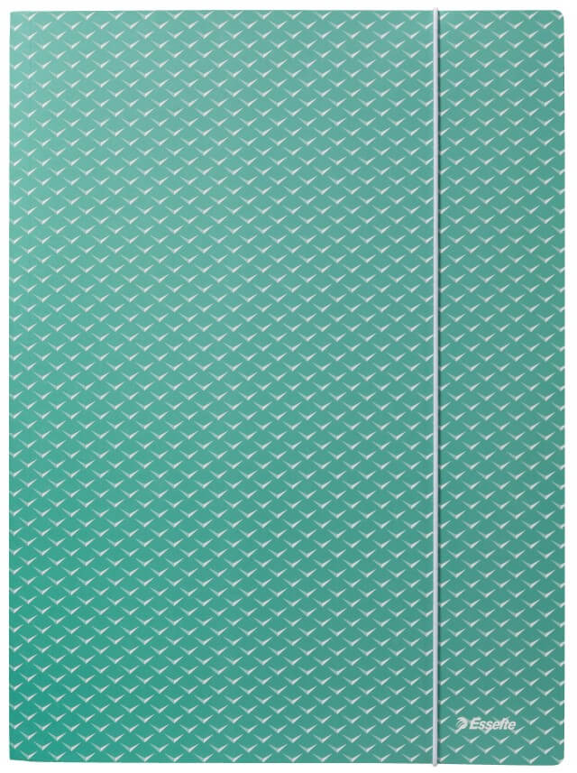 Mape ar gumiju Esselte Colour'Breeze, A4, kartons, zaļš
