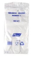 Polietilēna cimdi PLASTICPACK, HDPE, L izmērs, 100 gab./50 pāri