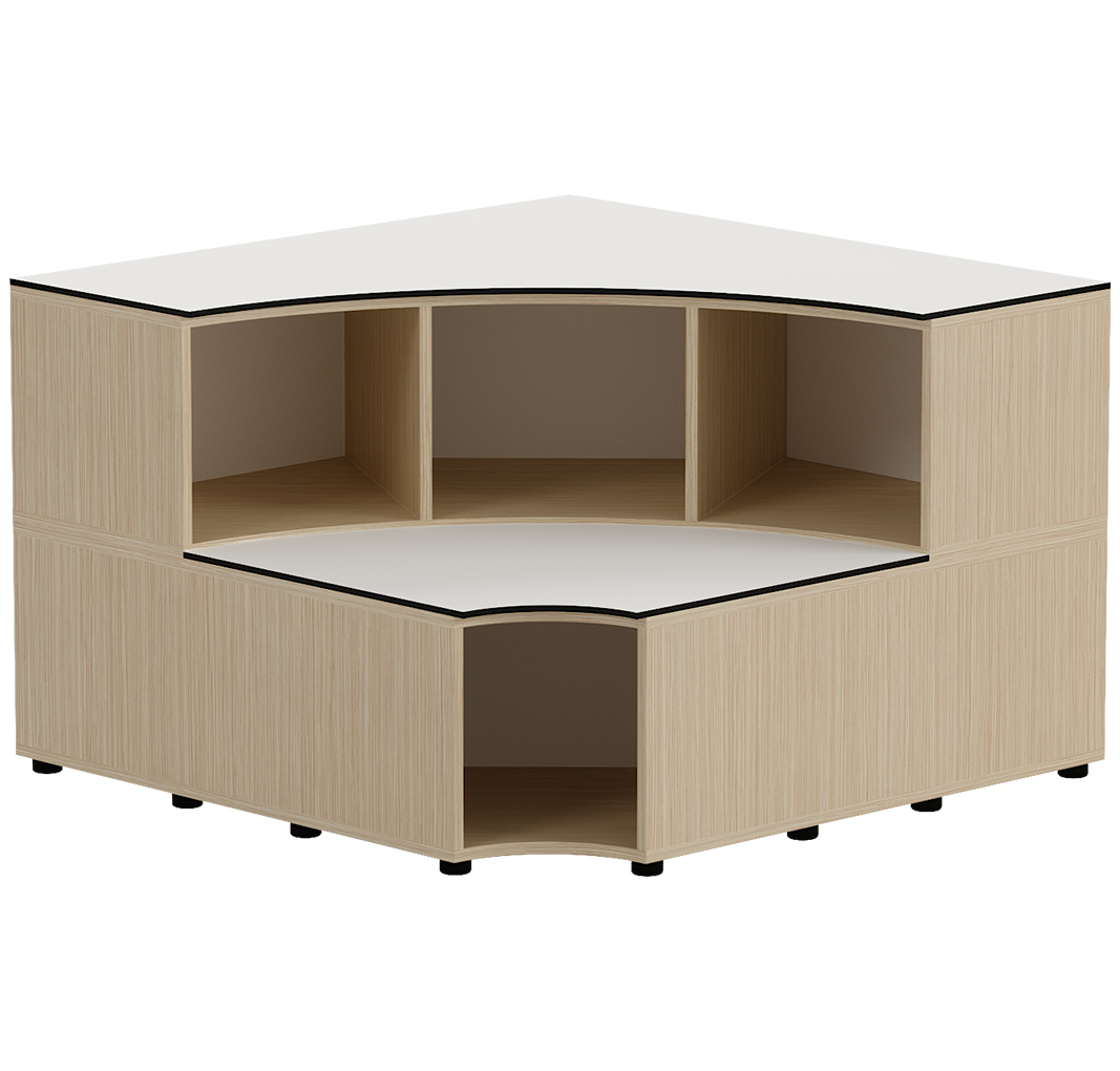 Bloks GRAU Agora C, 78x120x120, balts