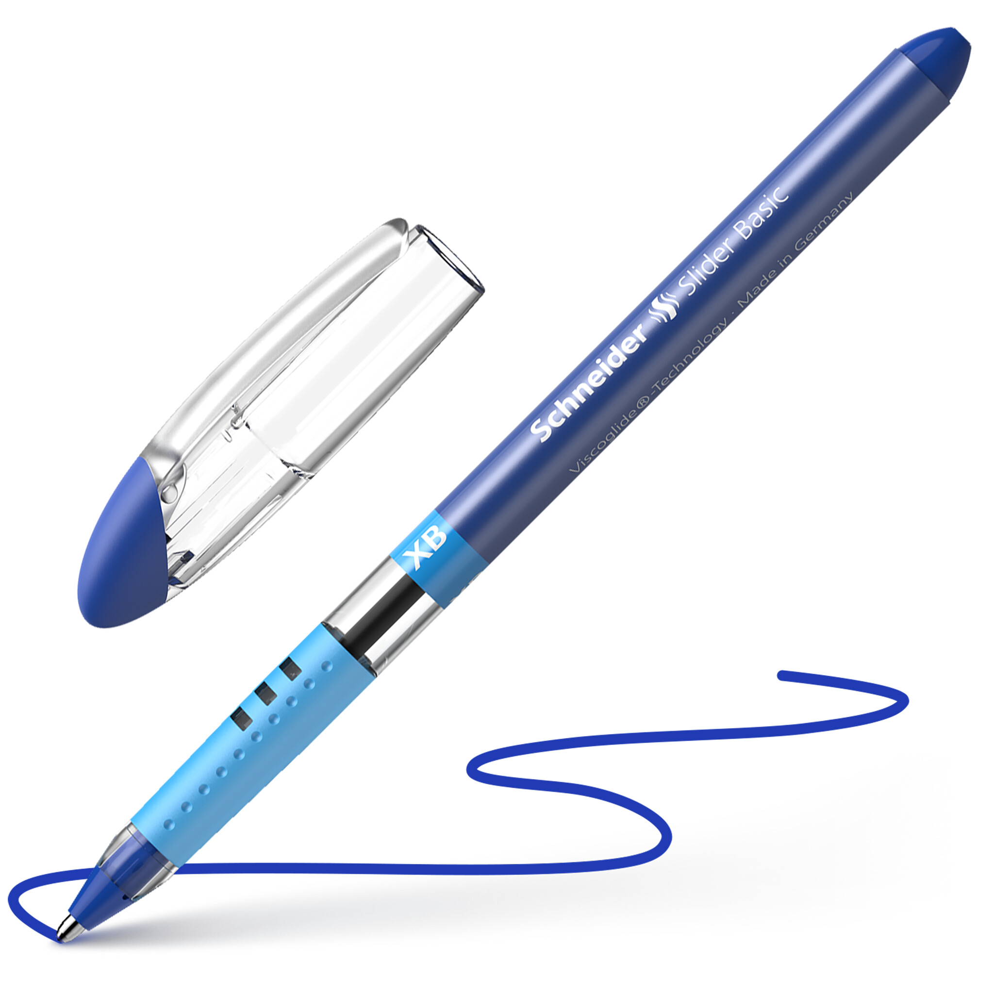 Lodīšu pildspalva SCHNEIDER SLIDER BASIC XB 1.4mm, zila tinte