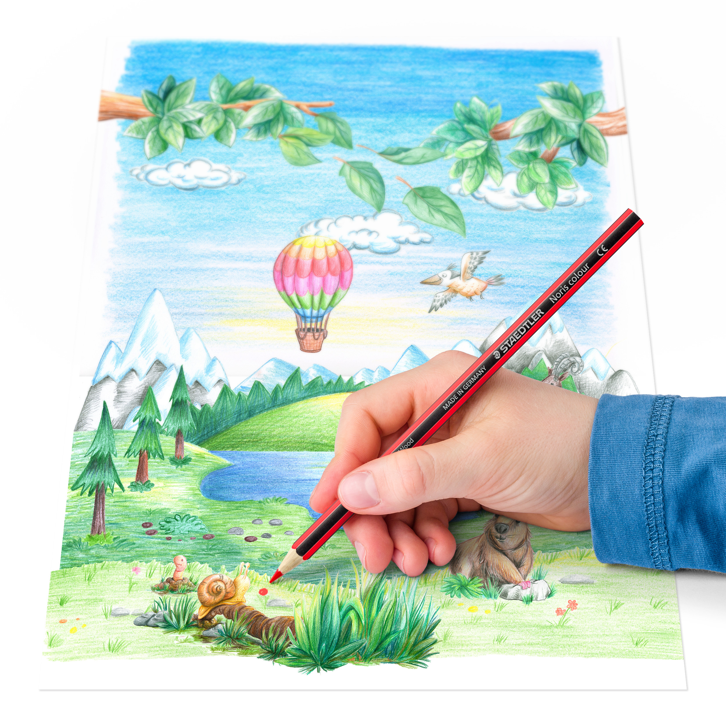 Krāsainie zīmuļi STAEDTLER NORIS COLOUR 185, 24 krāsu komplekts