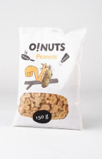 Zemesrieksti O!NUTS grauzdēti un sālīti, 150 g