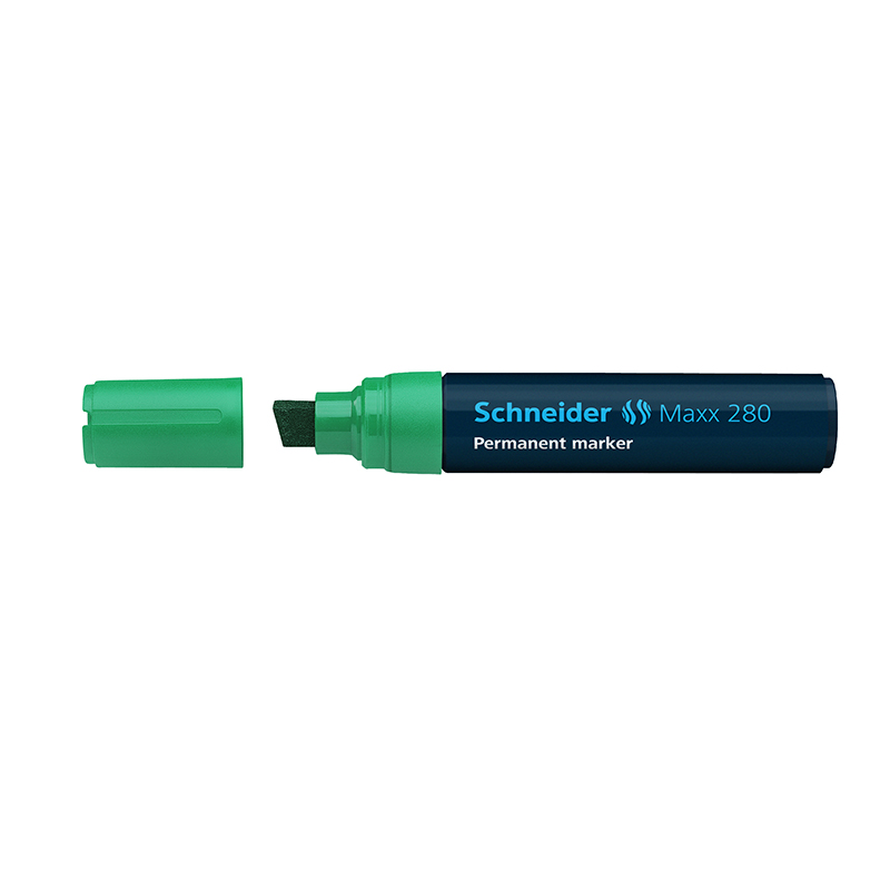Noturīgais marķieris SCHNEIDER Maxx 280 slīps, zaļš