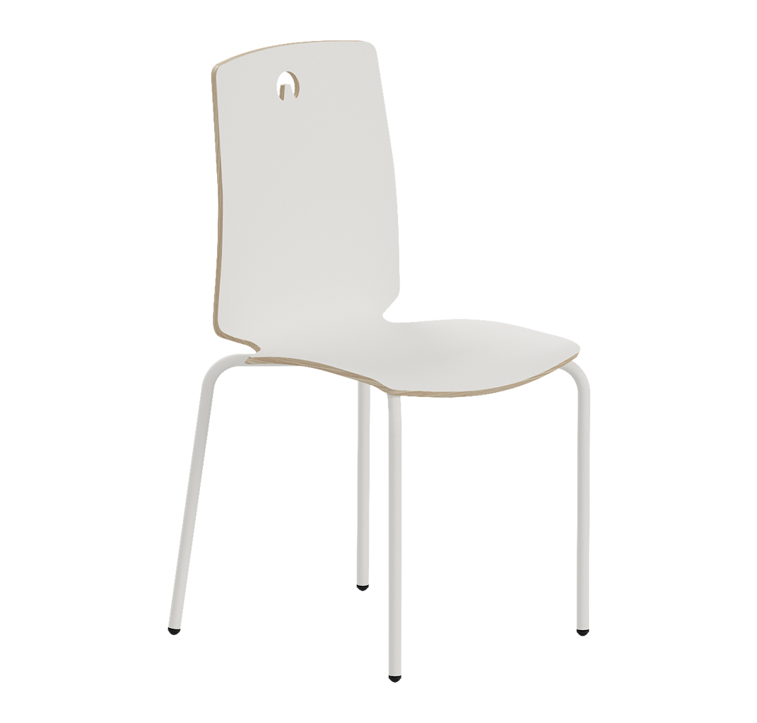Krēsls GRAU Woody (T6), balts