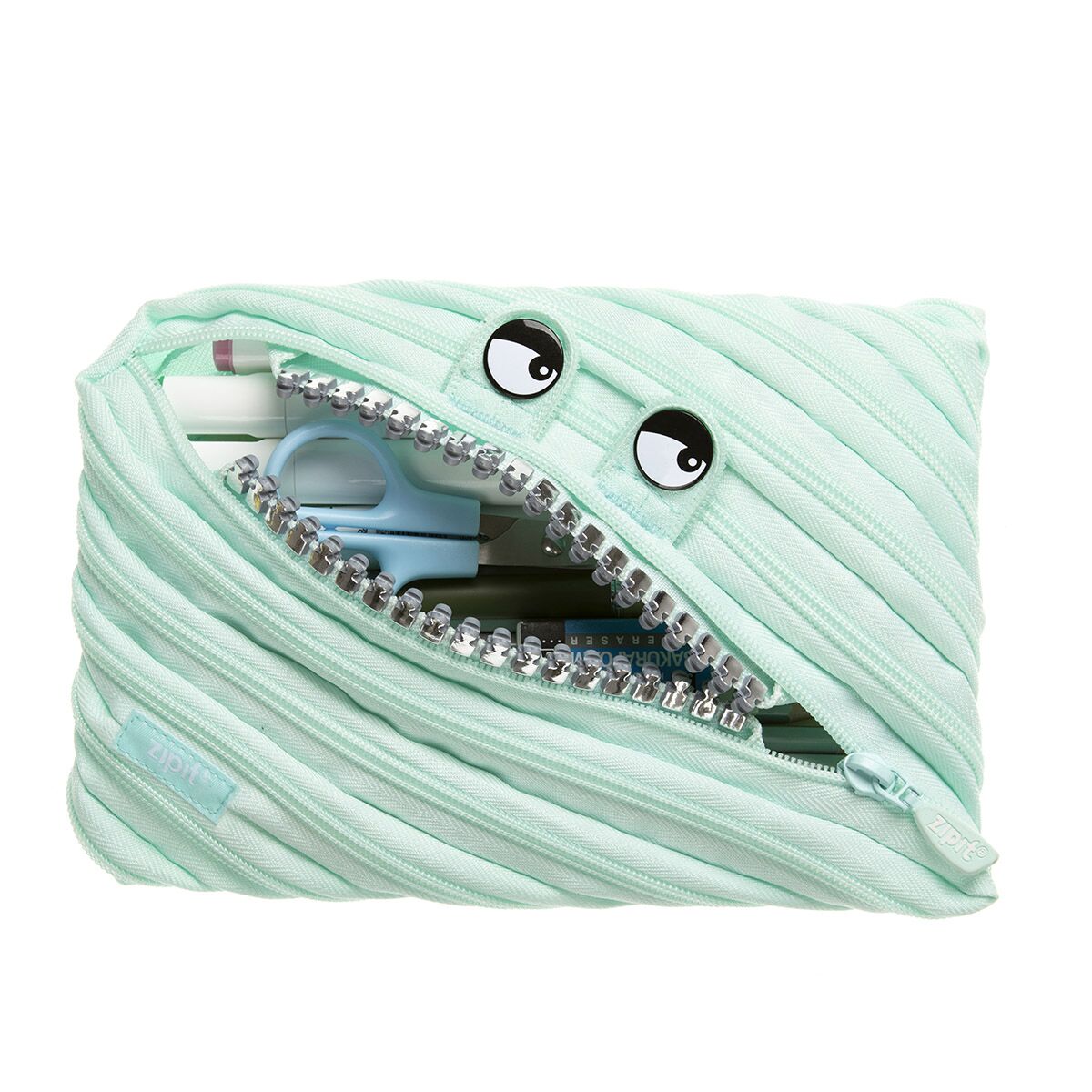 Penālis ZIPIT Grillz Monster Jumbo Pouch, piparmētru krāsa