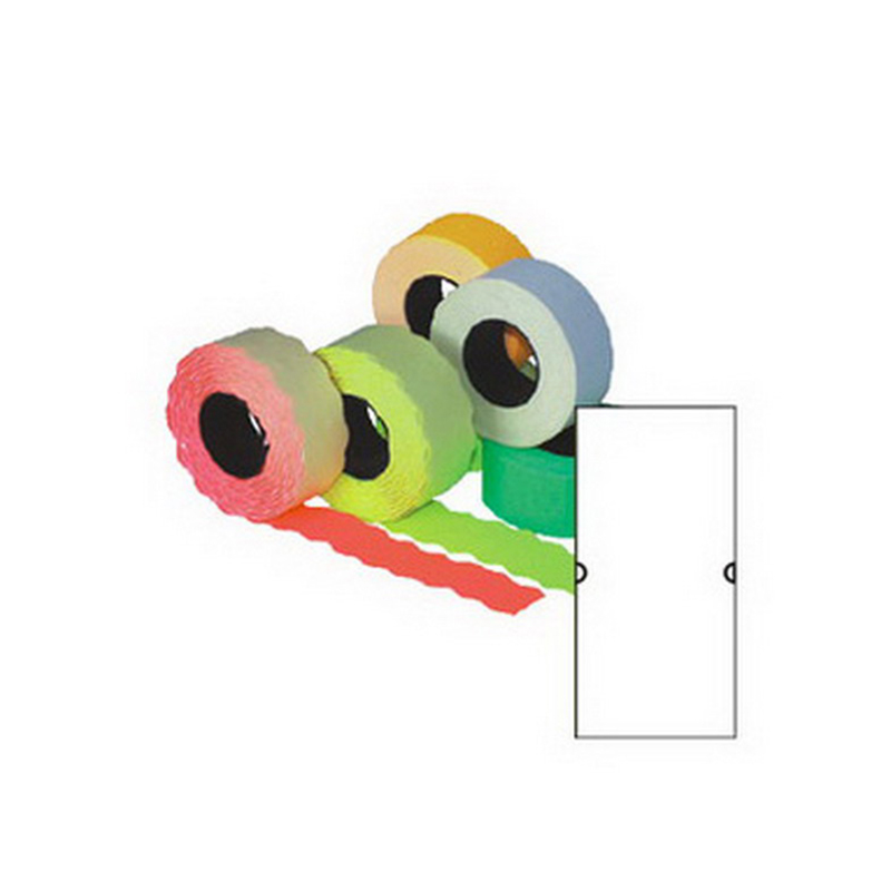 Marķēšanas pistoļu uzlīmes kvadrātiņim 21x12 mm, 5 gab.,  baltas