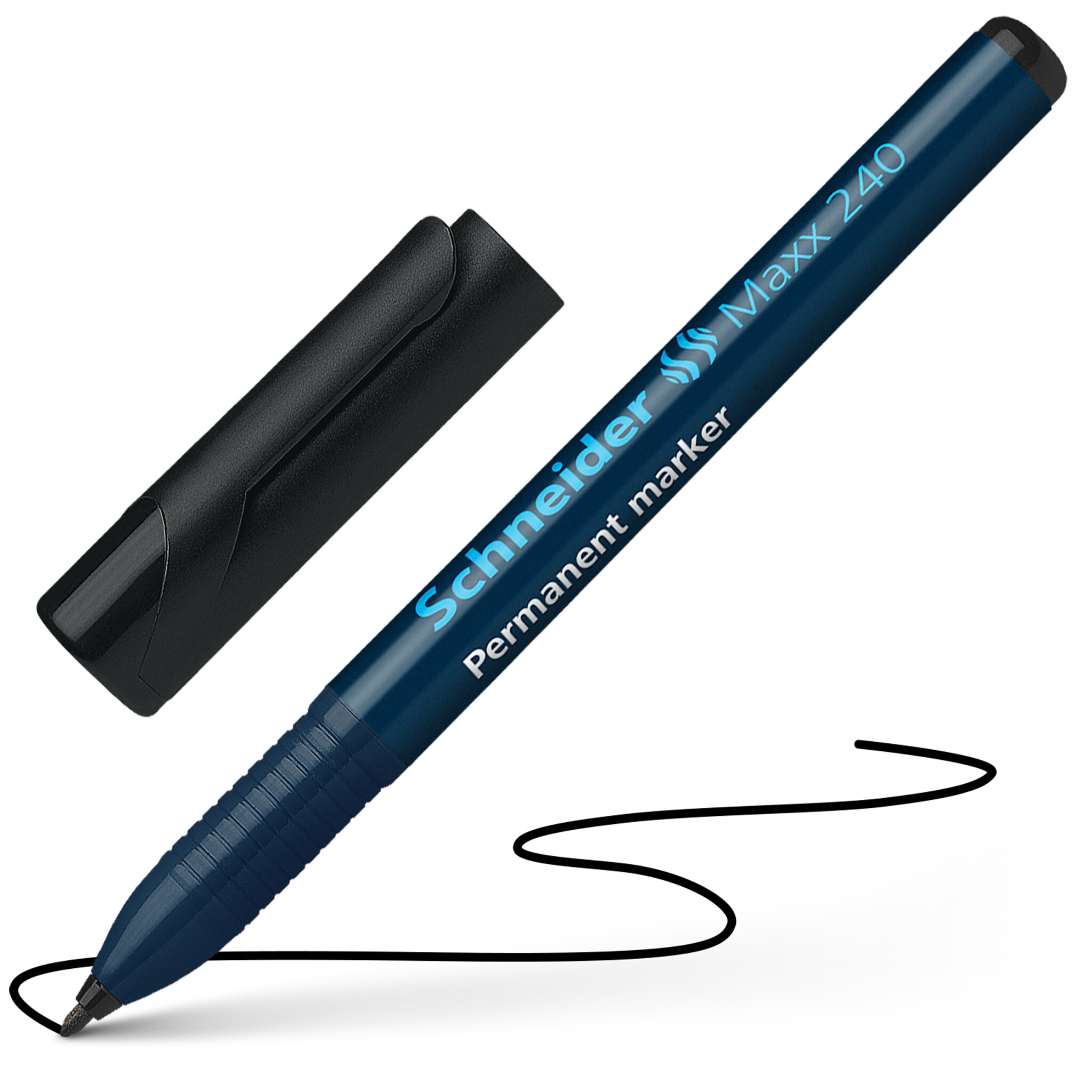 Noturīgais marķieris SCHNEIDER Maxx 240 konisks 1-2 mm, melns