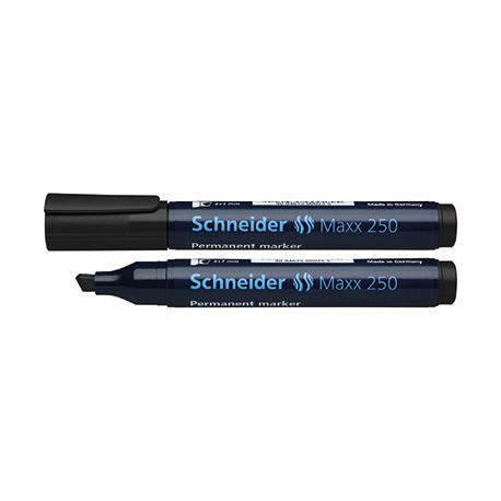 Noturīgais marķieris SCHNEIDER Maxx 250 slīps, melns