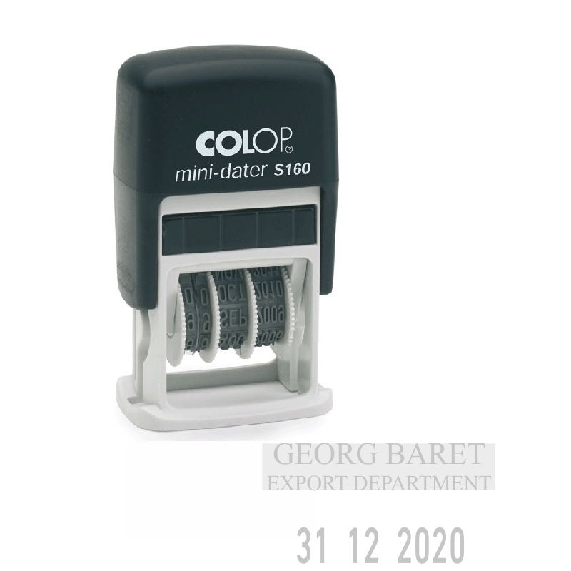 Zīmogs COLOP Datumu numerators S160 Mini-Dater 03(ciparu), bez krāsas spilventiņš