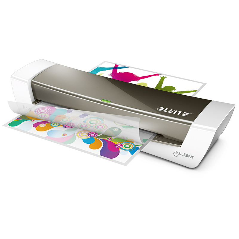 Laminēšanas ierīce LEITZ iLAM Home Office, A4, pelēkā krāsa