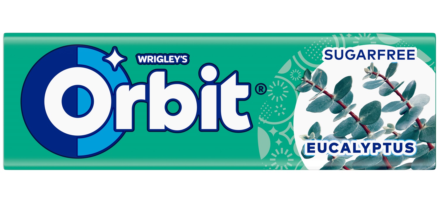 Košļājamā gumija ORBIT Eucalyptus Stickpack 10 gab.