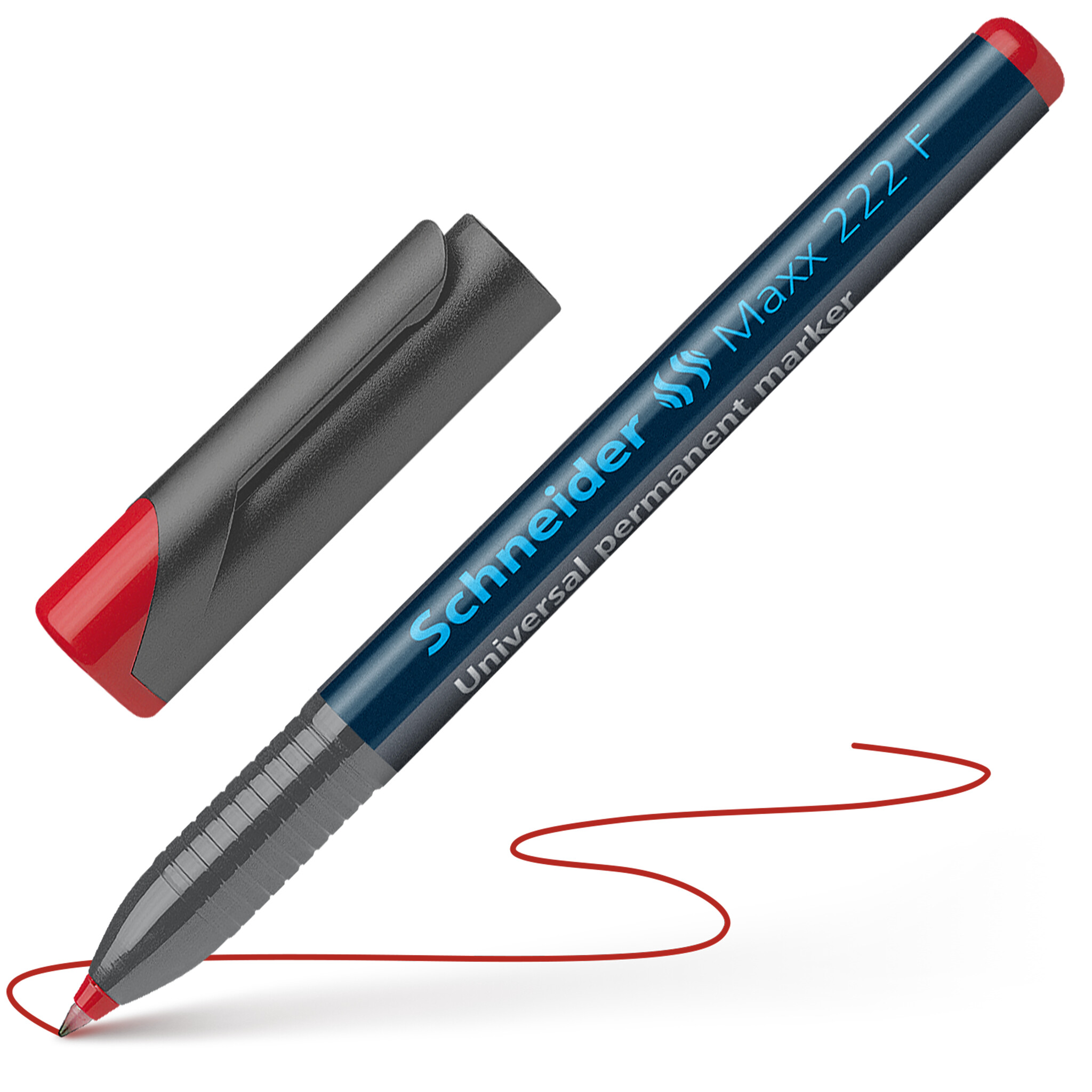 Noturīgais marķieris SCHNEIDER kodoskopa plēvēm OHP Maxx 222F, 0.7mm, sarkans