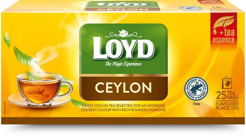 Aromatizēta melnā tēja LOYD Ceylon, 25x2g