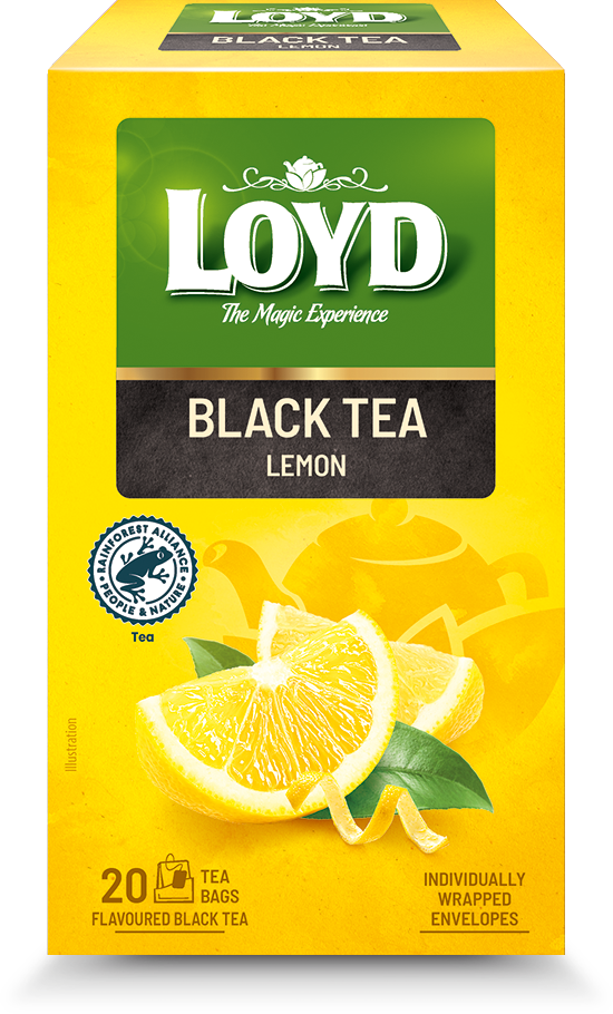 Melnā tēja LOYD ar citronu 20x1,7g