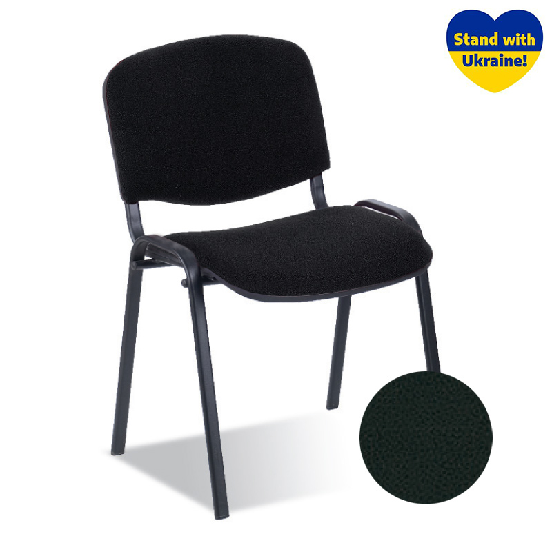 Krēsls NOWY STYL ISO BLACK V-4, melnas ādas imitācija