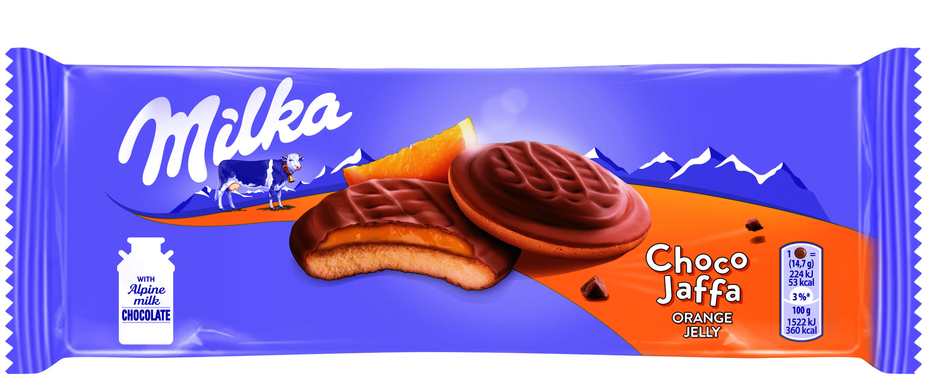 Cepumi MILKA Jaffa Orange 147g
