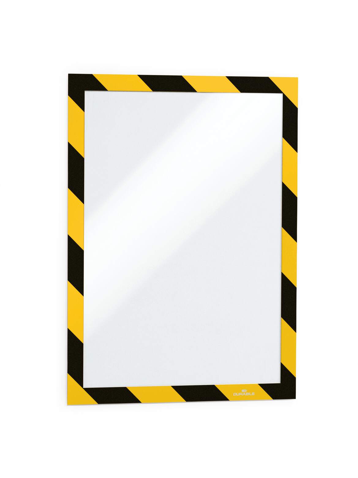 Informācijas rāmis DURABLE DURAFRAME® SECURITY A4, dzeltens/melns, 2 gab.