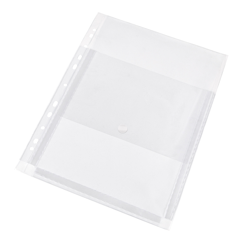 Mape prospektiem Panta Plast, PVC, A4 ar atlokiem, caurspīdīga, 10 gab./iepak.