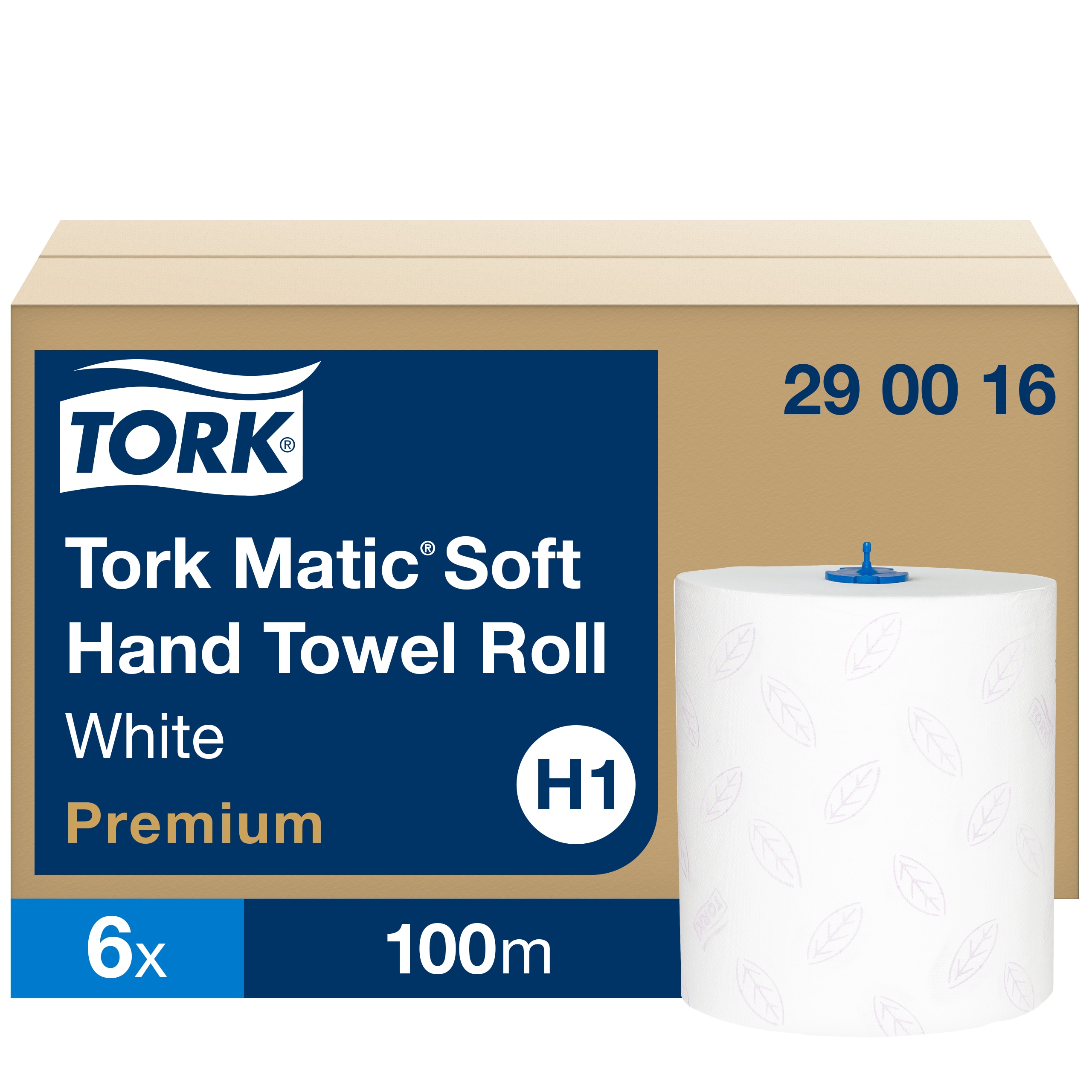 Roku dvieļu rullis TORK Premium Matic Extra Soft , 2 sl., 408 lapas rullī, 21 cm x 100 m, baltā krāsā