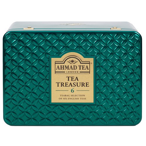 Melnās un zaļās tējas komplekts  AHMAD TREASURE, 60 maisiņi x 2 g kastītē