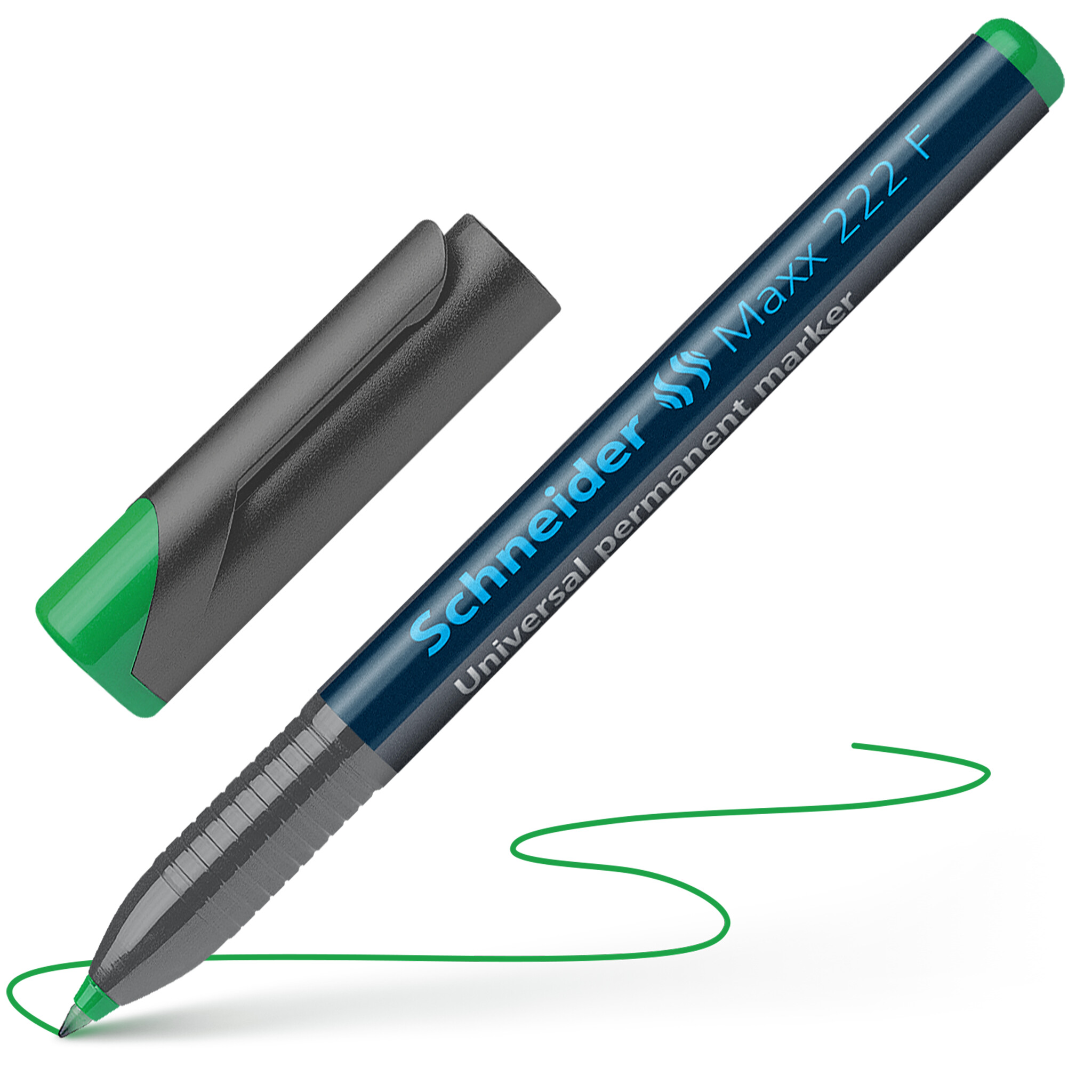 Noturīgais marķieris SCHNEIDER kodoskopa plēvēm OHP 222F, 0.7mm, zaļš