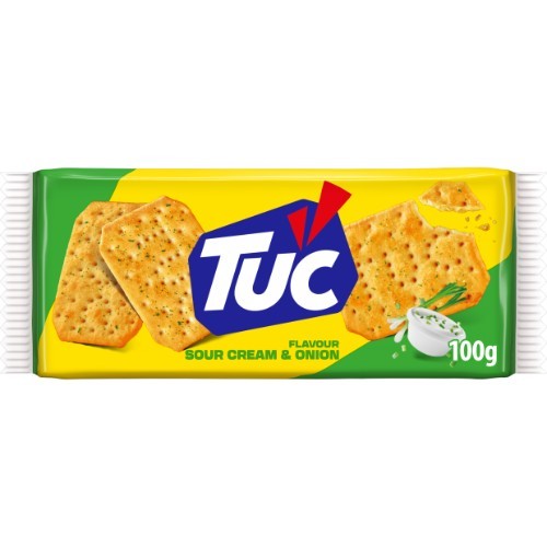 Krekeri TUC ar krējumu un sīpoliem, 100 g