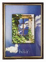 Foto rāmis, plastmasas, A4, 21x29,7 cm, brūnā krāsā