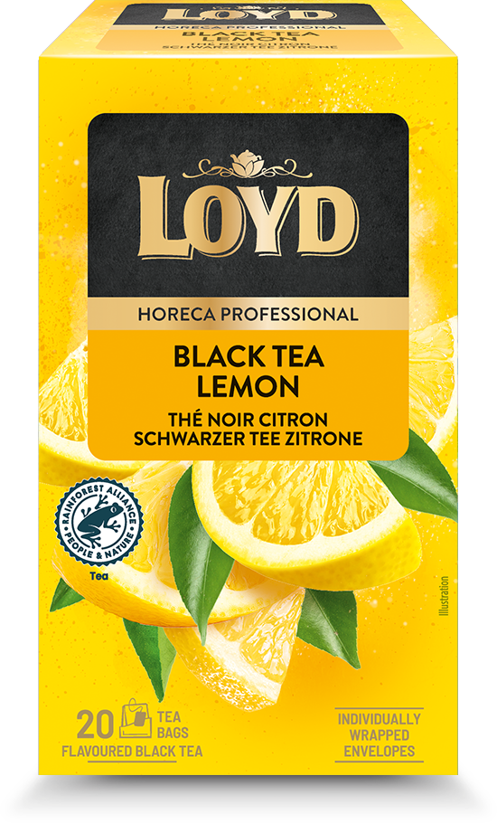 Melnā tēja LOYD Lemon FS  20 maisiņi x 1.7 g paciņā