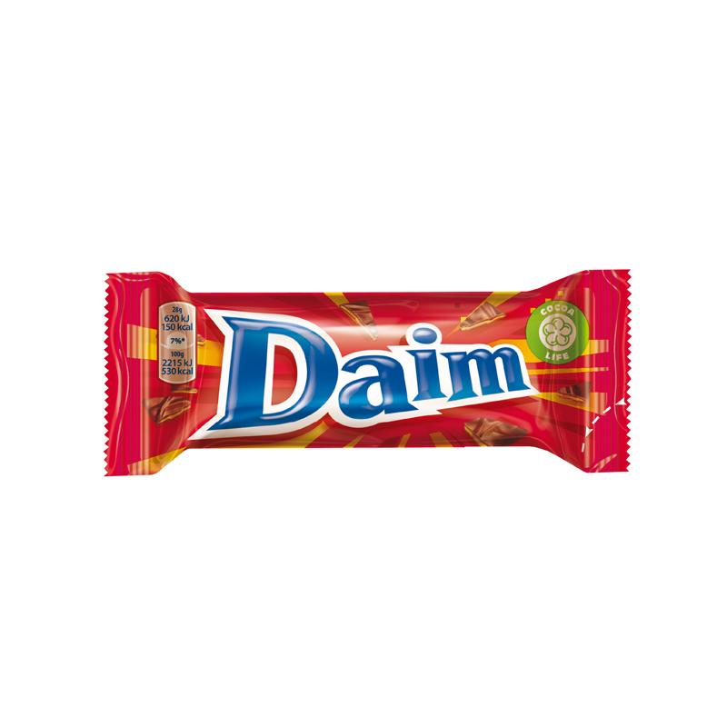 Šokolādes batoniņš DAIM SINGLE, 28 g