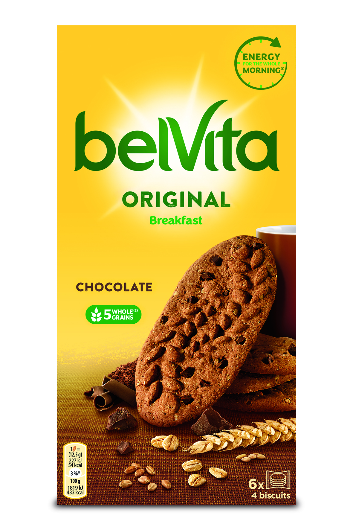 Cepumi BELVITA, ar šokolādes gabaliņiem, 300 g